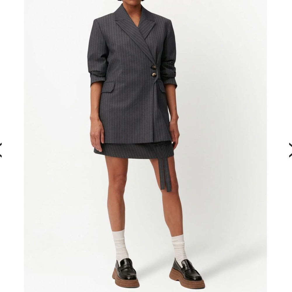 GANNI GRAY PINSTRIPE BNWT Size 36